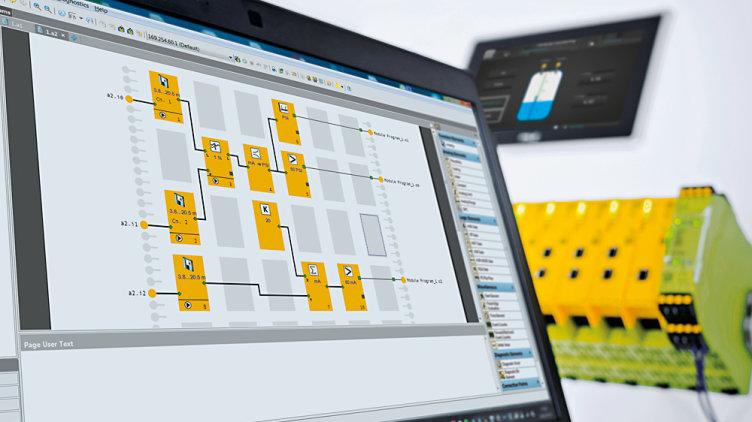 Configurable safe small control system PNOZmulti from Pilz new with application simulation - simulate the configuration now also offline!